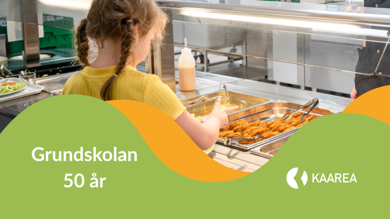 Grundskolan 50 år: Hållbarheten i skolmåltiderna omfattar nu hela livsmedelssystemet